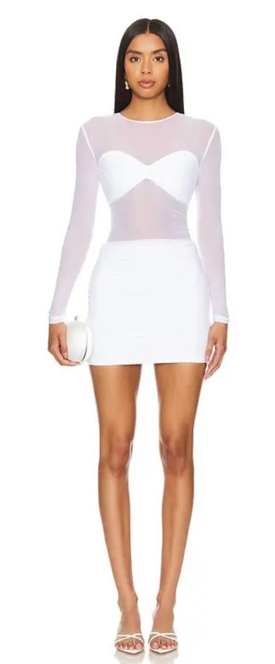 Nookie Eclipse Mini Dress in White Size Small